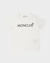 Moncler Enfant Logo Patch Crewneck T-shirt In White