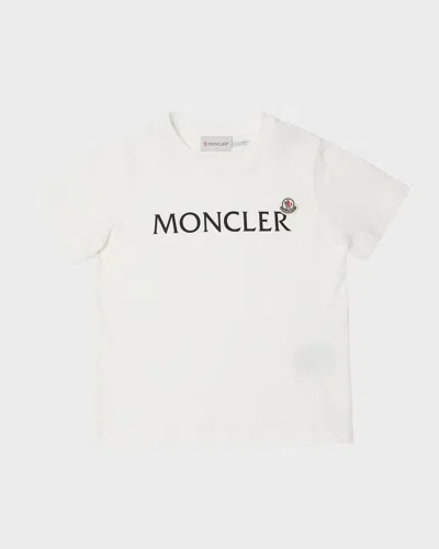 MONCLER BOY'S LOGO T-SHIRT W/ PATCH