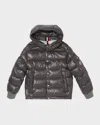 Moncler Boys' Manaem Down Puffer Jacket - Big Kid In Charcoal