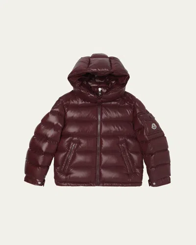 MONCLER BOY'S MAYA HOODED SHORT DOWN JACKET