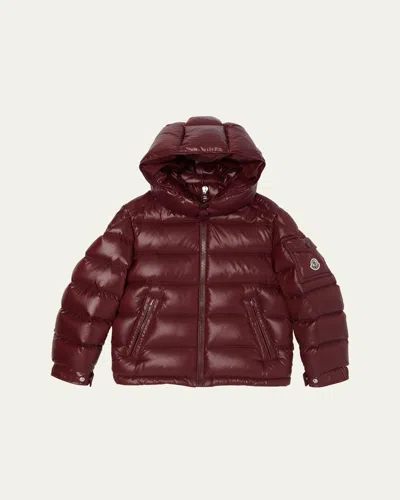 MONCLER BOY'S MAYA HOODED SHORT DOWN JACKET