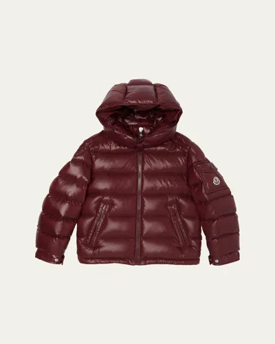 MONCLER BOY'S MAYA HOODED SHORT DOWN JACKET