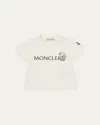 Moncler Boy's Monduck Logo-print Short-sleeve T-shirt In White