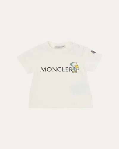 MONCLER BOY'S MONDUCK LOGO-PRINT SHORT-SLEEVE T-SHIRT