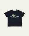 Moncler Boy's Monduck Logo Short-sleeve T-shirt In Blue