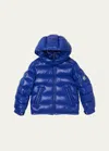 Moncler Boys' Maya Down Puffer Jacket - Little Kid In Turquoise