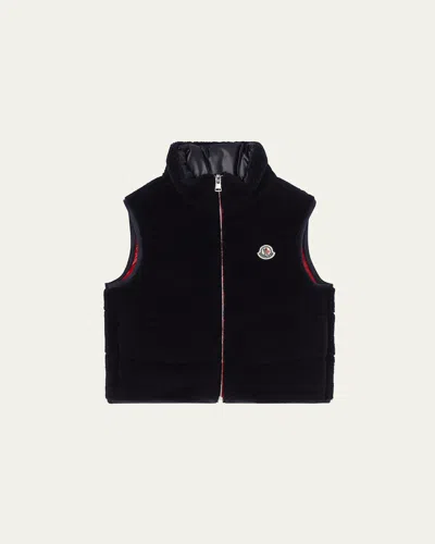 Moncler Kids' Boy's Orin Sherpa Padded Down Vest