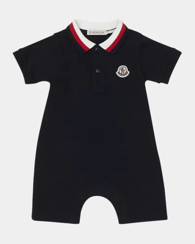 MONCLER BOY'S PIQUE POLO PLAYSUIT