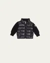 Moncler Boy's Puffer Combo Jacket In Blue