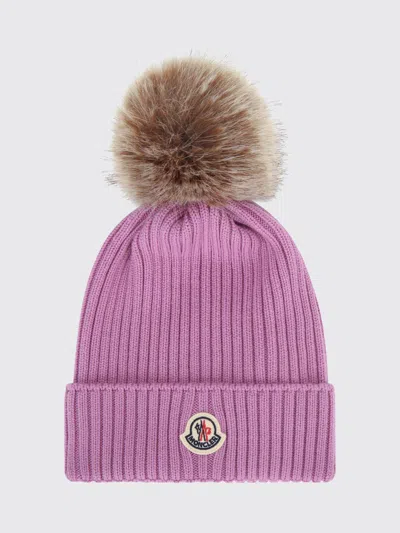 Moncler Jr Hat In Purple