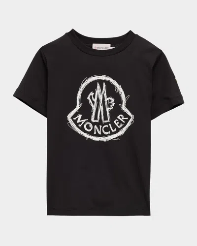 MONCLER BOY'S SCRIBBLE BELL T-SHIRT