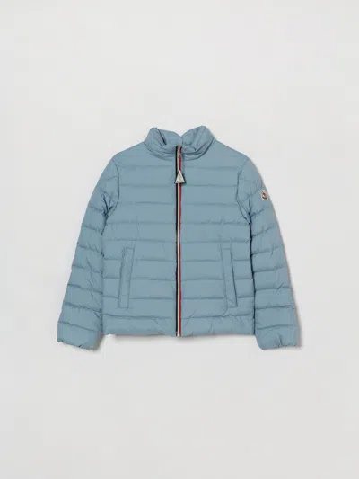 Moncler Kids'  Boy's Serapio Quilted Recycled Polyester Down Jacket In Blue