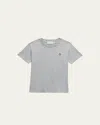 Moncler Boy's Short-sleeve Logo T-shirt In Grey