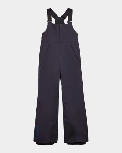 Moncler Kids' Boy's Ski Bib Pants In Blue