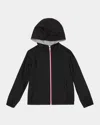 Moncler Boys' Urville Hooded Rain Jacket - Big Kid In Navy Blue