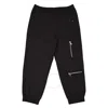 Moncler Boys Black Zip Detail Cargo Trousers In Black
