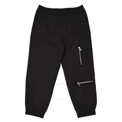 Moncler Boys Black Zip Detail Cargo Trousers