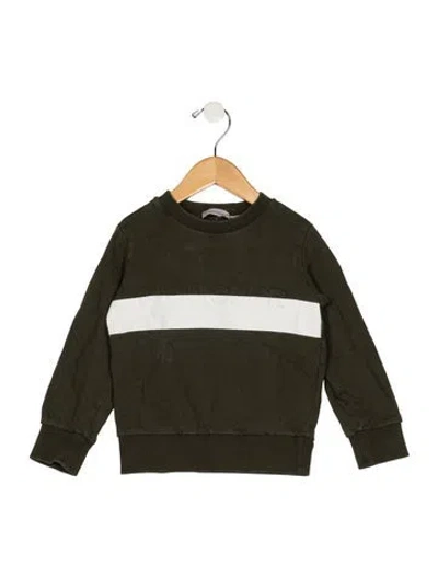Pre-owned Moncler Babies' Boys Branded Pattern Printed Sweatshirt In Green
