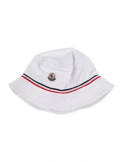 Pre-owned Moncler Babies' Boys' Bucket Hat W/tags In White
