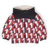Moncler Evano All Over Logo Printed Down Jacket In Red
