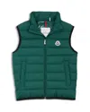 Moncler Boys' Contrin Down Puffer Vest - Big Kid In Dark Green