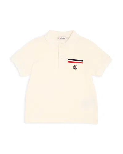 Moncler Boys' Cotton Polo Shirt Big Kid In Pink