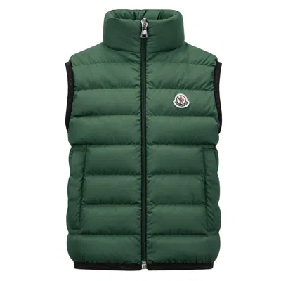 Moncler Boys Dark Green Down Vest