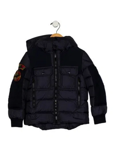 Pre-owned Moncler Babies' Boys' Down Puffer Coat In Blue