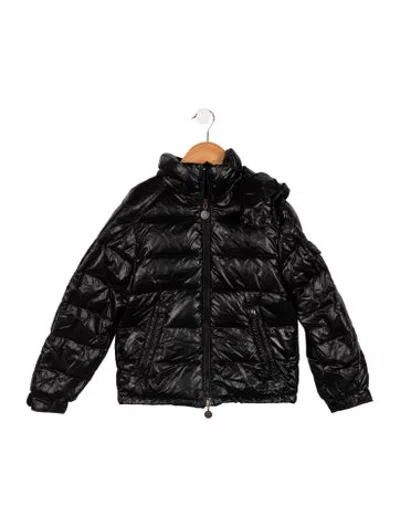 Pre-owned Moncler Kids' Boys' Down Puffer Jacket In Black