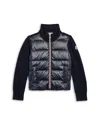 Moncler Boy's Puffer Combo Jacket In Blue