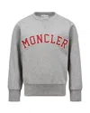 Moncler Boys' Embroidered Logo Sweatshirt - Big Kid In Gray