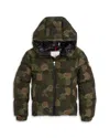Moncler Aqua Escer Padded Shell-down Jacket 8-14 In Animal Print