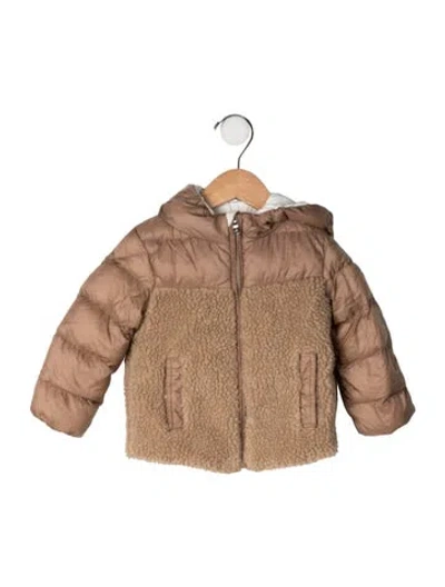 Pre-owned Moncler Babies' Boys' Faux Fur Jacket In Neutrals