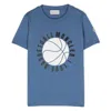 Moncler Boys Graphic-print Cotton T-shirt In Blue