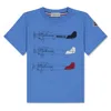 Moncler Kids Logo-print Short-sleeve T-shirt In Blue