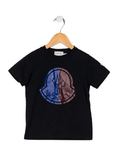 Pre-owned Moncler Babies' Boys' Graphic Short Sleeve T-shirt In Blue