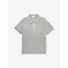 Moncler Boys Grey Kids Brand-patch Cotton-piqué Polo Shirt 4-10 Years In Gray