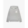 MONCLER BRAND-PATCH HIGH-NECK COTTON-JERSEY HOODY 8-14 YEARS