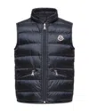 Moncler Doudoune Sans Manches Gui In Blue