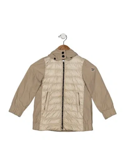 Pre-owned Moncler Babies' Boys' Hooded Jacket In Neutrals