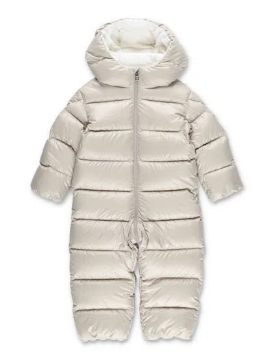 Moncler Babies'  Boys Hooded Puffer Snowsuit In Neutral