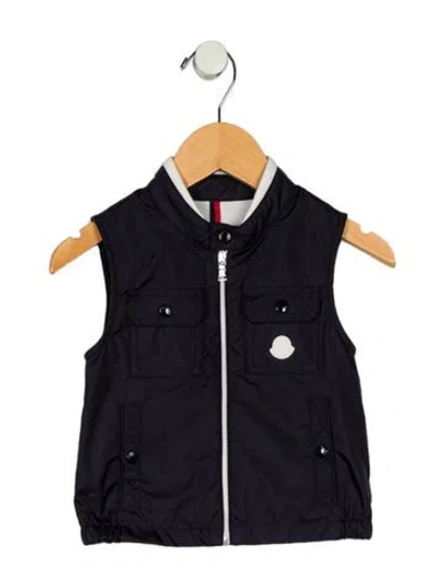 Pre-owned Moncler Babies'  Boys Jacket Vest. In Blue