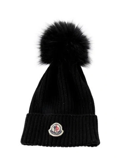 Pre-owned Moncler Babies' Boys' Knit Beanie In Black