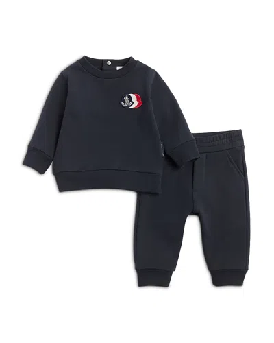 Moncler Boys' Knit Sweatshirt & Jogger Pants Set - Baby, Little Kid In Blue