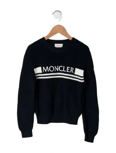 Pre-owned Moncler Kids' Boys' Knitted Sweater In Blue