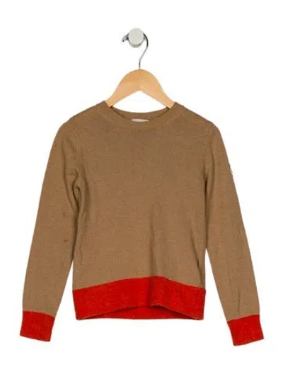 Pre-owned Moncler Babies' Boys' Knitted Sweater In Brown