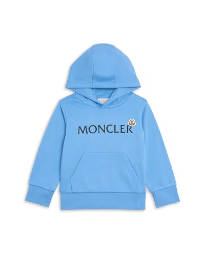 Moncler Boys' Logo Hoodie - Little Kid, Big Kid In Blue