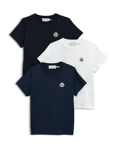 Moncler Boys Logo Tee, Pack Of 3 - Little Kid, Big Kid In Multi
