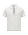 Moncler Boys' Logo-trimmed Cotton Piquet Polo Shirt - Big Kid In Natural