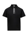 Moncler Boys' Logo-trimmed Cotton Piquet Polo Shirt - Big Kid In Navy
